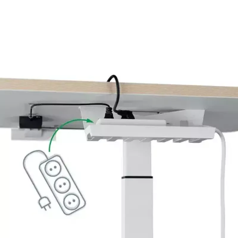 Stalviršis kompiuterinis Leitz 65340001 Square Aliuminis Tamsiai Pilkas 600x800x650mm