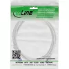 InLine 74901 plonas komutacinis kabelis, Cat.6A, S/FTP, TPE (LSZH), lankstus, PoE, pilkas, 1 m