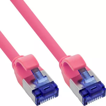 InLine 74933M tinklo kabelis, 0,3 m, Cat6a, S/FTP, violetinis