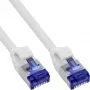InLine 74901W plonas komutacinis kabelis, Cat.6A, S/FTP, TPE (LSZH), lankstus, PoE, baltas, 1 m