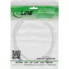 InLine 74901W plonas komutacinis kabelis, Cat.6A, S/FTP, TPE (LSZH), lankstus, PoE, baltas, 1 m