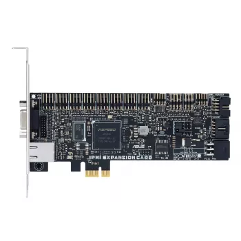 ASUS IPMI EXPANSION CARD-SI PCIe plėtotės kortelė su RJ-45 ir VGA, juoda/sidabrinė