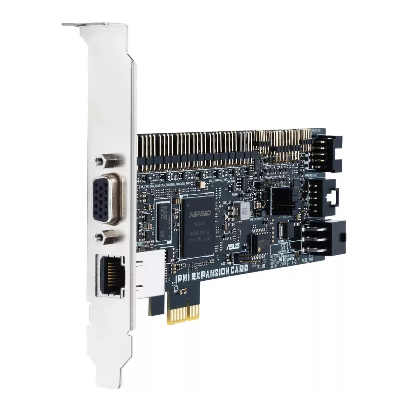 ASUS IPMI EXPANSION CARD-SI PCIe plėtotės kortelė su RJ-45 ir VGA, juoda/sidabrinė