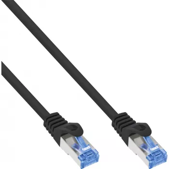 InLine 72607S tinklo kabelis 7,5 m Cat6a S/FTP (S-STP) juodas