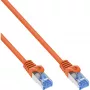 InLine 72601O tinklo kabelis, oranžinis, 1 m, Cat6a, S/FTP (S-STP)