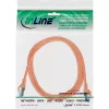 InLine 72601O tinklo kabelis, oranžinis, 1 m, Cat6a, S/FTP (S-STP)