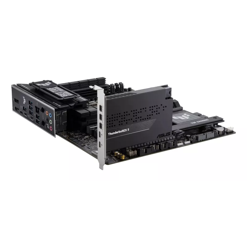 ASUS ThunderboltEX 5 – vidinė plėtimosi kortelė, PCIe 4.0, Intel JHL9580, Mini DisplayPort, USB 2.0, 120 Gbit/s
