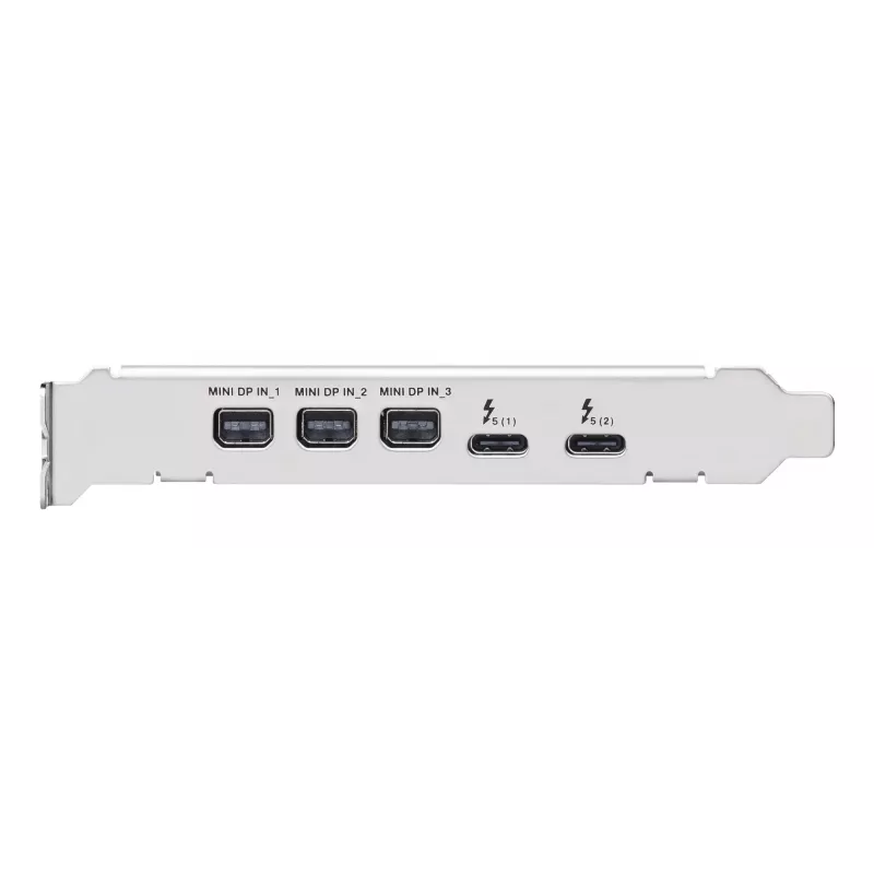 ASUS ThunderboltEX 5 – vidinė plėtimosi kortelė, PCIe 4.0, Intel JHL9580, Mini DisplayPort, USB 2.0, 120 Gbit/s