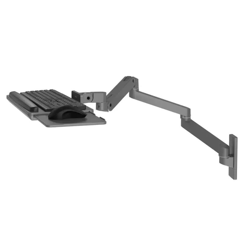 Ergotron LX Pro Wall Keyboard Arm laikiklis klaviatūrai tamsiai pilkas, maksimalus svoris 2,3 kg