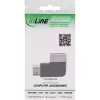 HDMI adapteris 90° InLine 17991E, juodas/pilkas, auksuoti kontaktai