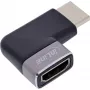 HDMI adapteris 90° InLine 17991D, juodas/pilkas, auksuoti kontaktai
