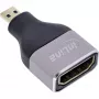 InLine 17991B HDMI A į Micro HDMI D adapteris, juodas pilkas