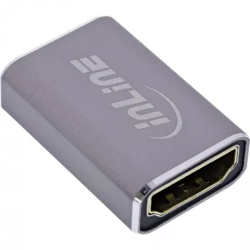 HDMI adapteris InLine 17991A pilkas su auksuotais kontaktais