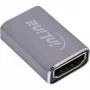 HDMI adapteris InLine 17991A pilkas su auksuotais kontaktais