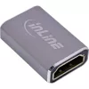 HDMI adapteris InLine 17991A pilkas su auksuotais kontaktais