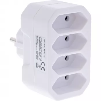 Maitinimo adapteris kištukui Type F į Type C InLine 16471E baltas