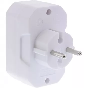Maitinimo adapteris kištukui Type F į Type C InLine 16471E baltas