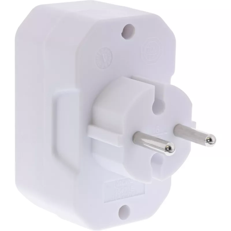 Maitinimo adapteris kištukui Type F į Type C InLine 16471E baltas