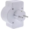 Maitinimo adapteris su kištuku Type F InLine 16471C 2x Type C + Type F Baltas