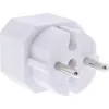 Maitinimo kištukinis adapteris F tipo / C tipo Eurokištukas baltas InLine 16471D