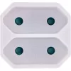 Maitinimo kištukinis adapteris F tipo / C tipo Eurokištukas baltas InLine 16471D