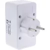 InLine 16471B maitinimo kištukų adapteris F tipas 2x C tipas + F tipas baltas