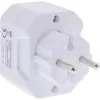 Kištukinis adapteris Type F į Type C InLine 16471A baltas