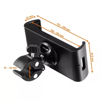 Pasyvus laikiklis Durable Tought Clamp XL mobiliesiems kompiuteriams, išmaniesiems telefonams, planšetėms, UMPC, juodas
