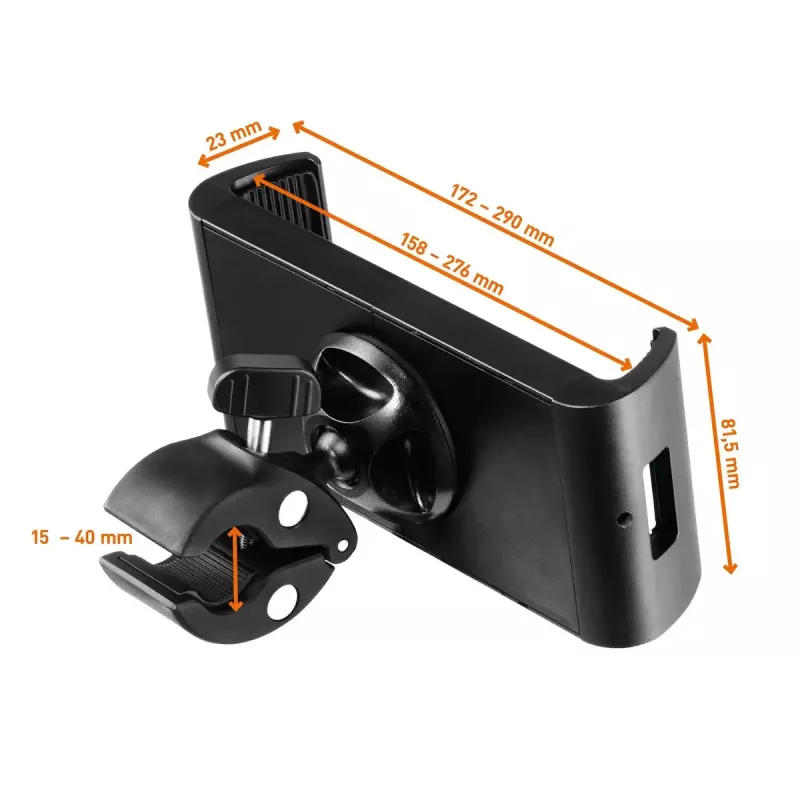 Pasyvus laikiklis Durable Tought Clamp XL mobiliesiems kompiuteriams, išmaniesiems telefonams, planšetėms, UMPC, juodas