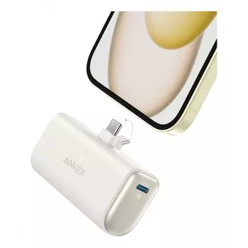 Powerbank Anker A1653021, 5 mAh, Power Delivery, 2× USB-C, 18 W, 3 A, Smėlio spalvos