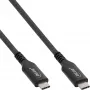InLine 35902A USB4 Gen 3x2 laidas USB C 2 m Juoda