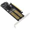 InLine 76660T PCIe 3.0 x16 adapterio kortelė M.2 NVMe, M.2 SATA ir mSATA