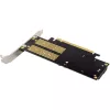 InLine 76660T PCIe 3.0 x16 adapterio kortelė M.2 NVMe, M.2 SATA ir mSATA