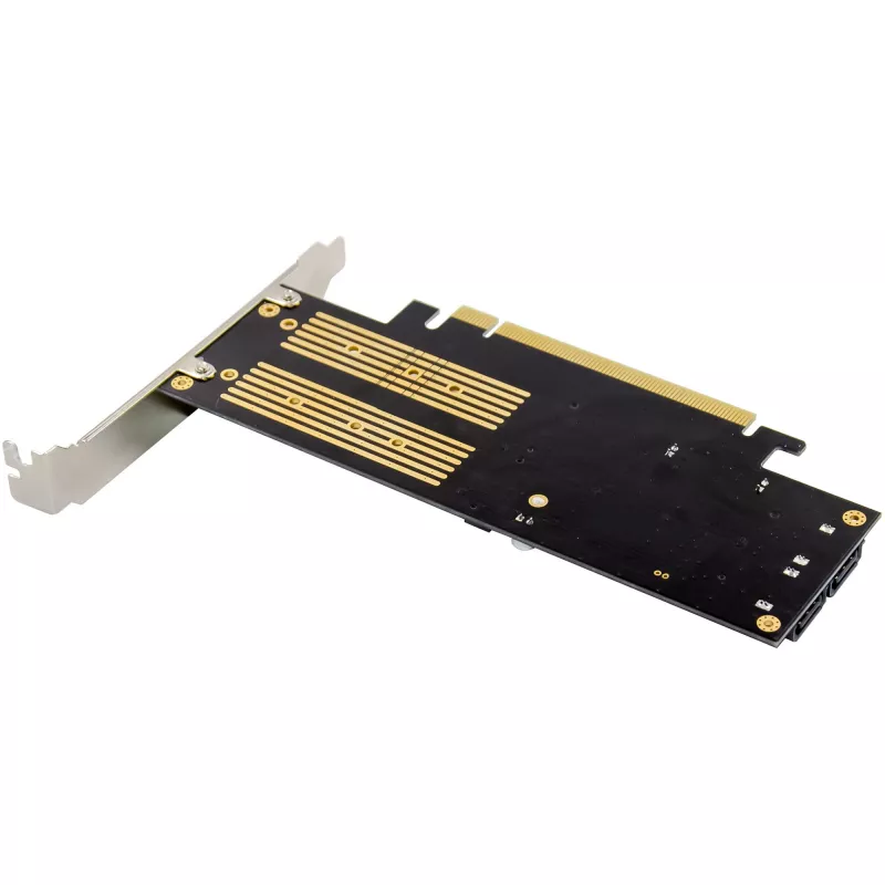 InLine 76660T PCIe 3.0 x16 adapterio kortelė M.2 NVMe, M.2 SATA ir mSATA