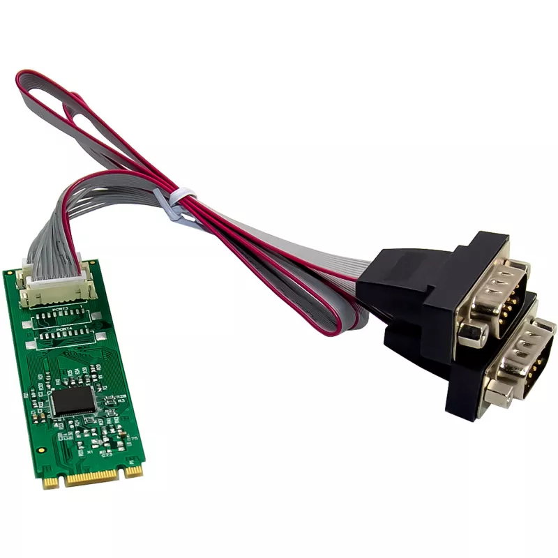 InLine 76660X Vidinė M.2 serijinė sąsajos plokštė, 2x RS-232, 4 Gbit/s