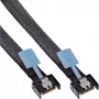 InLine 27662A SAS kabelis 0,5 m 24 Gbit/s juoda, mėlyna, pilka