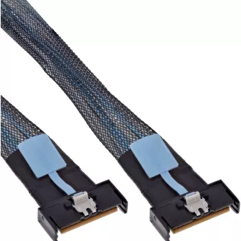 InLine 27661C SAS laidas 1 m 24 Gbit/s juodas, mėlynas, pilkas