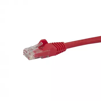 StarTech.com 50cm CAT6 Ethernet kabelis - Raudonas CAT 6 Gigabit Ethernet laidas - 250MHz 100W PoE RJ45 UTP tinklo/pataisymo laidas su apsauga nuo užkabinimo ir įtempimo mažinimu, individualiai testuotas