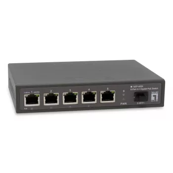 LevelOne GEP-0625 tinklo jungiklis Nevaldomas 2.5G Ethernet (100/1000/2500) Power over Ethernet (PoE) Juodas