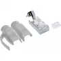 InLine RJ45 jungtis Cat.6A ekranuota, 3 dalių pilka, 10 vnt. pakuotė