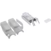 InLine RJ45 3-jungties gofruotas lizdas Cat.6A ekranuotas, pilkas, 100 vnt.