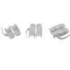 InLine RJ45 3-jungties gofruotas lizdas Cat.6A ekranuotas, pilkas, 100 vnt.