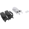 InLine RJ45 jungtis Cat.6A ekranuota 3 dalių juoda 10 vnt.