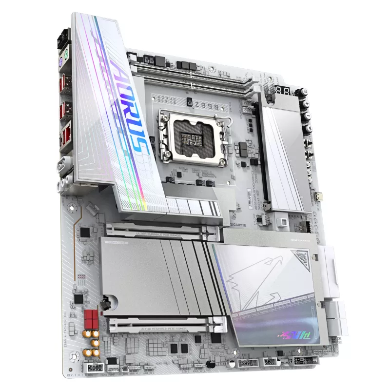 Motininė plokštė Gigabyte AORUS Z890 TACHYON ICE - Z890 mikroschemų rinkinys - LGA1851 - E-ATX
