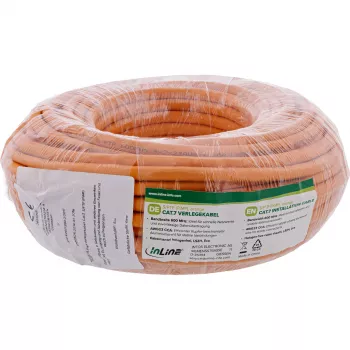 InLine 70215I tinklo kabelis RJ45 Cat.7 600MHz 1m oranžinis