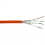 Tinklo kabelis InLine 70230I RJ45 Cat.7 600MHz 1m Oranžinis