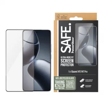 PanzerGlass SAFE. by ® Ekrano apsauginis stiklas Xiaomi 14T | 14T Pro | Ultra-Wide Fit