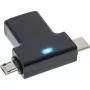 InLine USB 3.1/2.0 OTG T-Adapter, USB-C vyriškas arba Micro-USB prie USB-A moteriškas