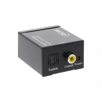 InLine garso keitiklis skaitmeninis į analoginį, Toslink arba RCA įėjimai, 2x RCA stereo išėjimai