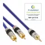 InLine Audio Premium laidas 2x RCA patinas / 3,5 mm patinas, auksuotas, 15 m